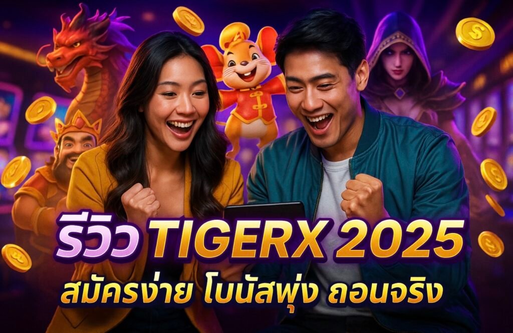 รีวิว TIGERX 2025 สมัครง่าย โบนัสพุ่ง ถอนจริง